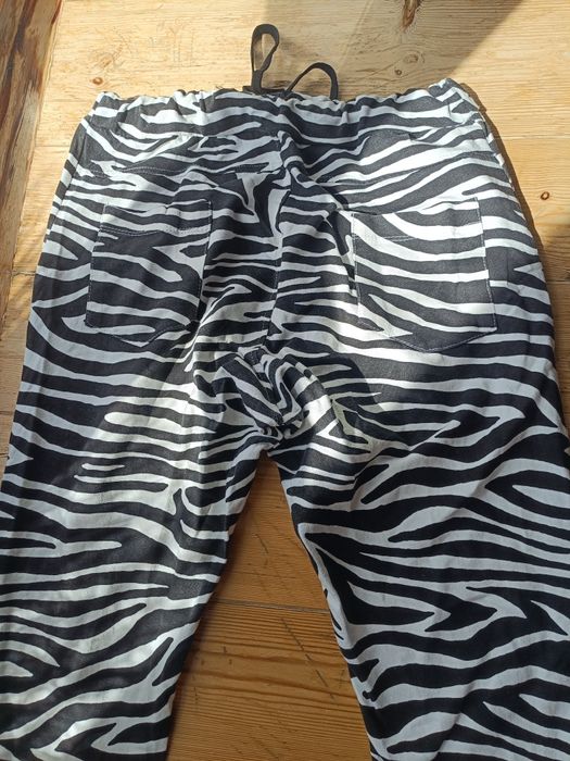 Spodnie dresowe zebra XL