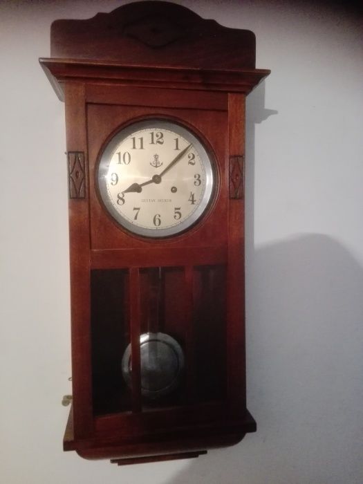 stary zegar wiszący Gustav Becker po renowacji z gwarancją