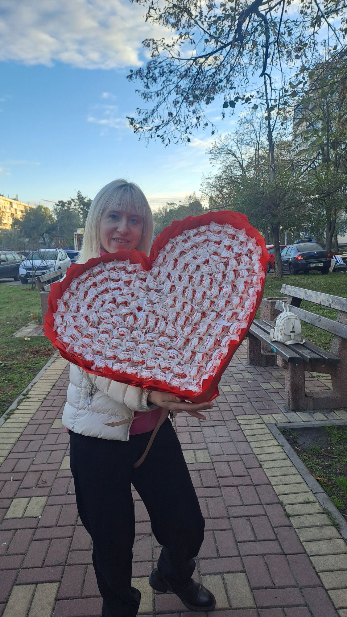 Букет з цукерок Raffaello 150 шт