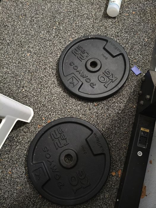2 unidades Discos 10 Kg musculação
