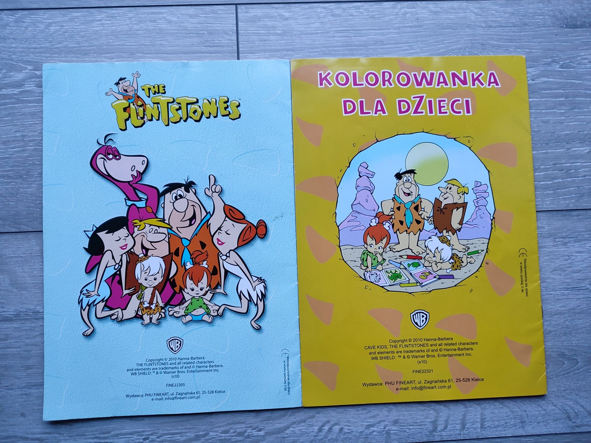 Czasopisma dla dzieci kolorowanki The Flintstones cave kids