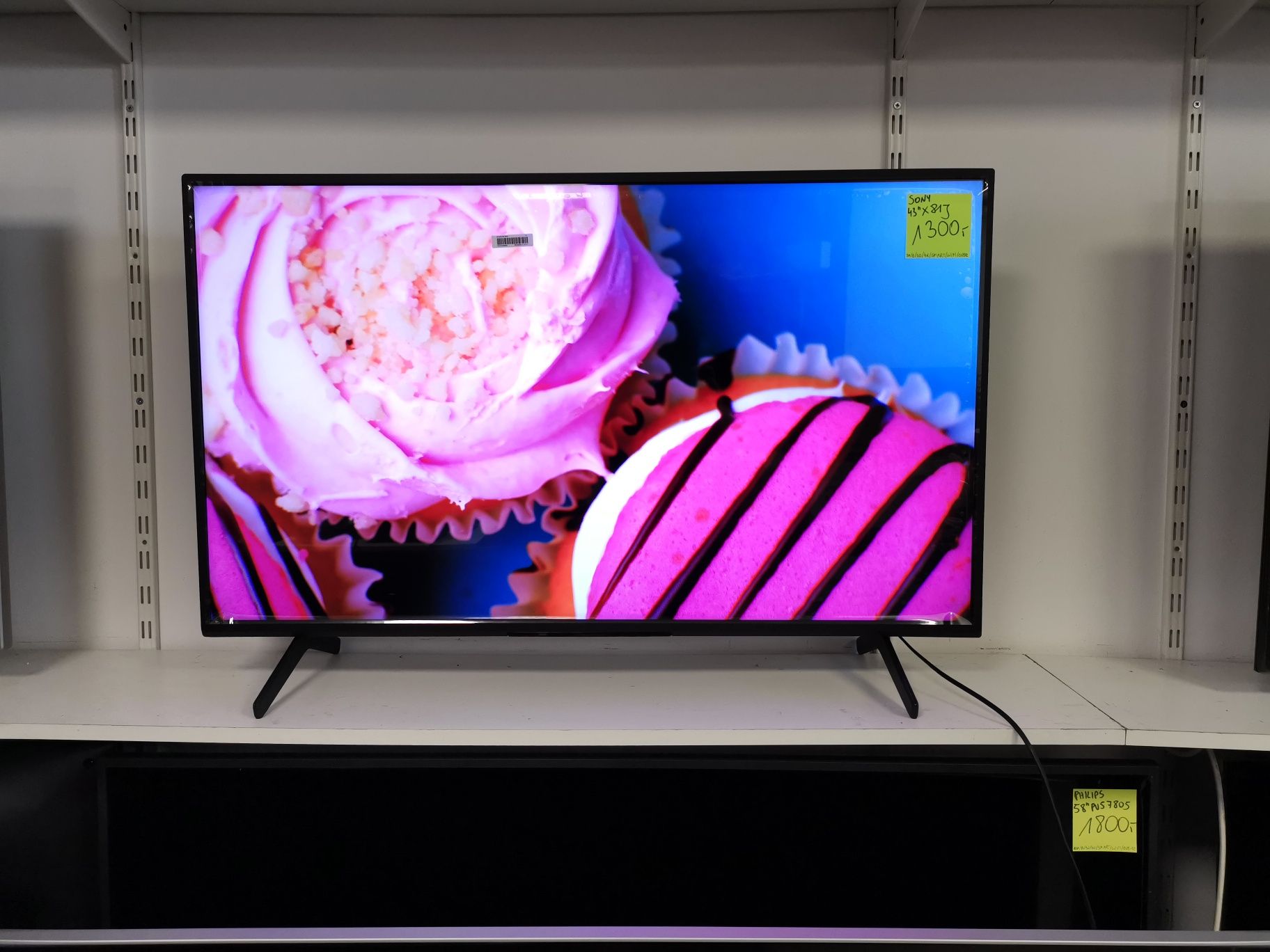 Nowy Sony 43 cale 4K UHD hdr Smart WiFi DVB-T2 43X81J gw12m