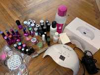 Zestaw do manicure lakier hybrydowy żelowy