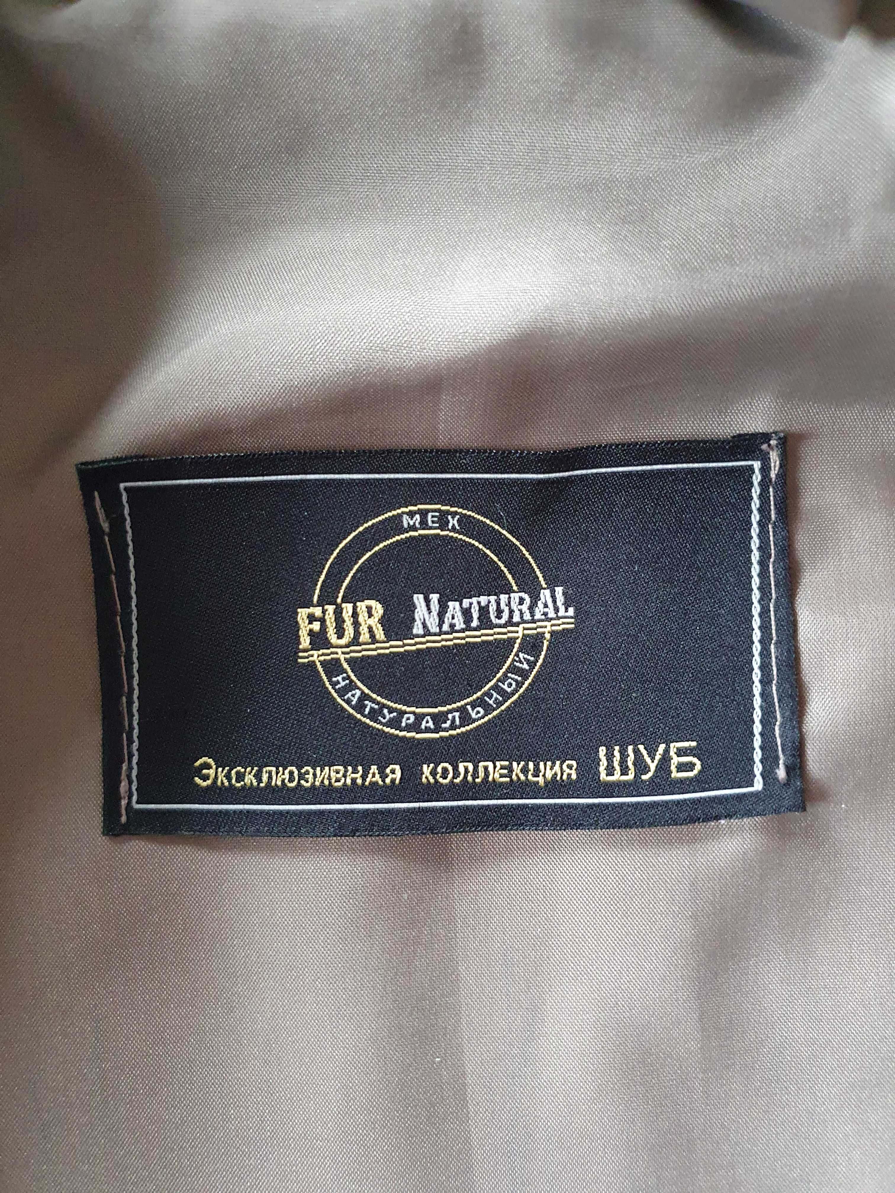 Шуба Fur Natural, натуральный мех, мутон, норка