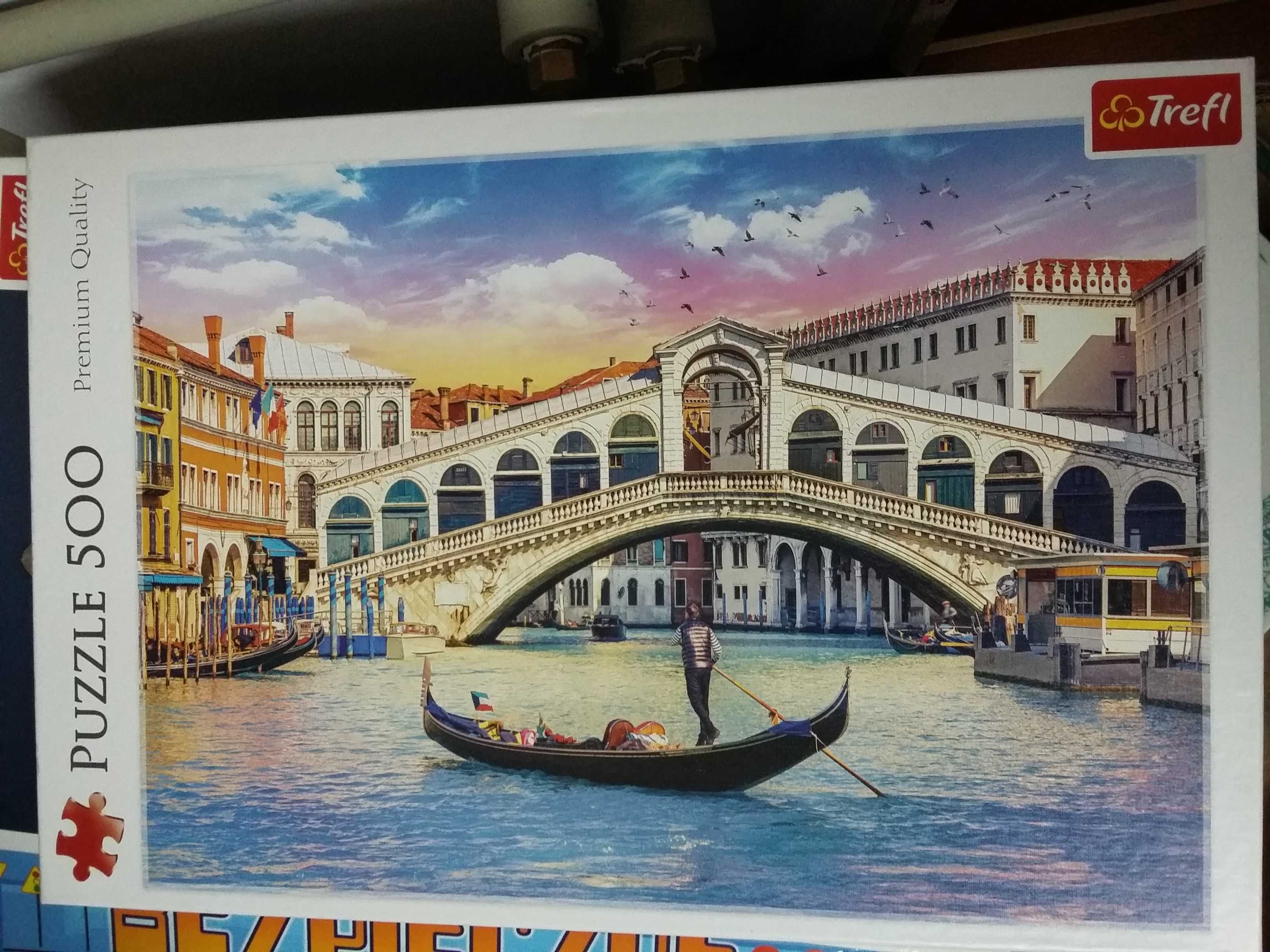 Puzzle Trefl Wenecja Most Rialto 500 elementów 48x34 cm nr 37398