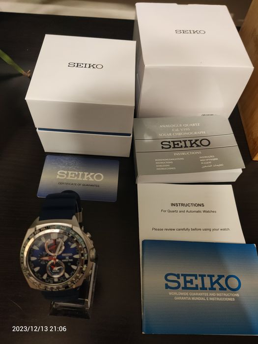 Zegarek Seiko ssc489p1 GMT solar