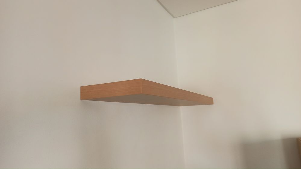 Estante de parede cor faia 110x26cm
