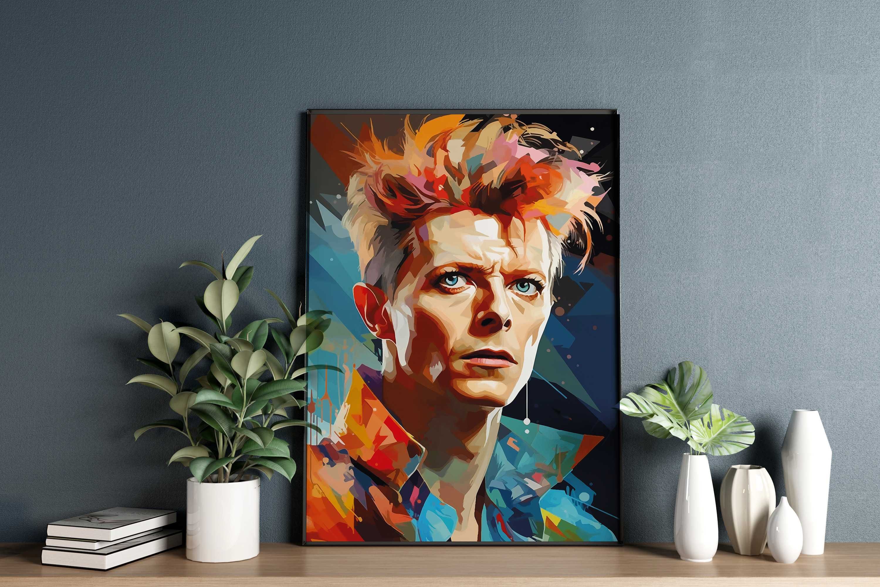 Plakat A3 stylizowany David Bowie