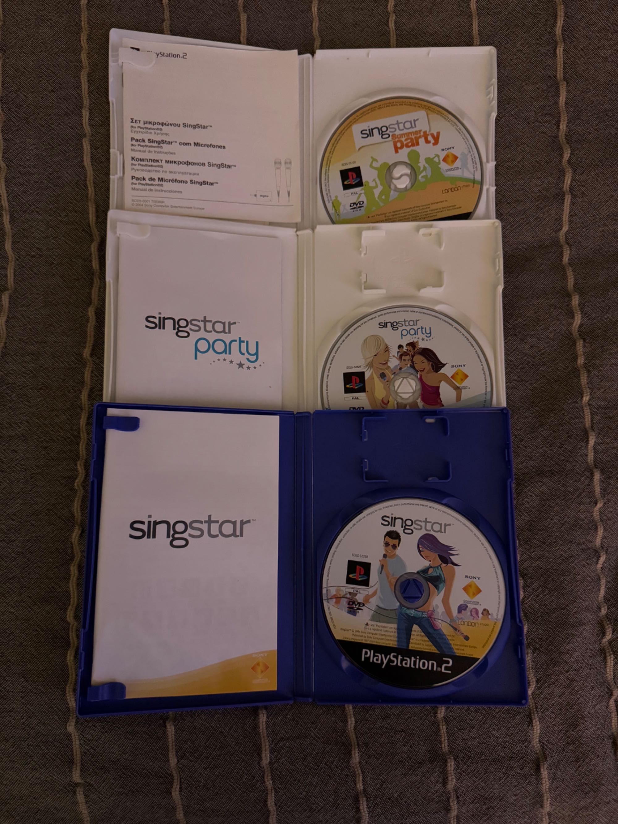 Jogos Singstar para PlayStation 2 (PS2)