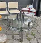 Stolok stol kawowy bauhaus chrom vintage mid century