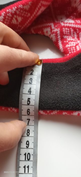 Ciepła opaska na polarku one size damska/młodzieżowa
