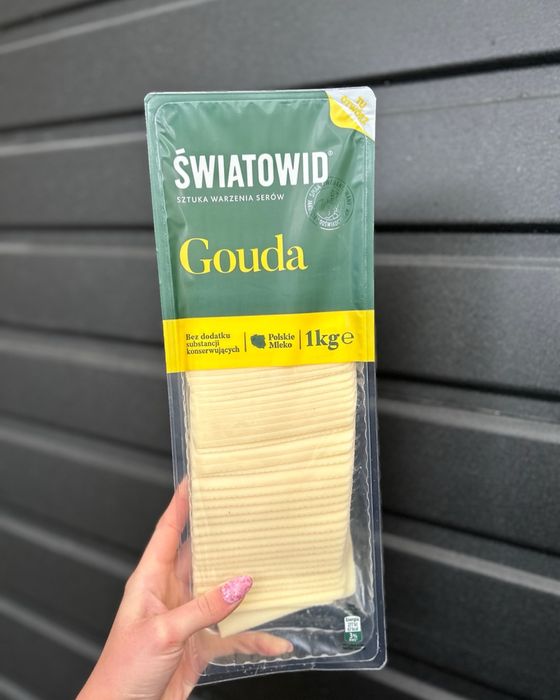Сир гауда 1 кг нарізка