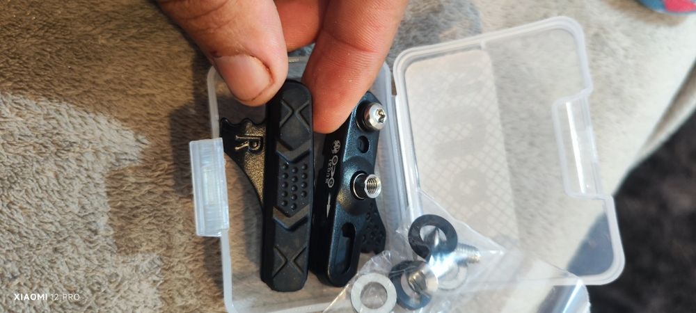 Pastilhas travão bicicleta aro carbono