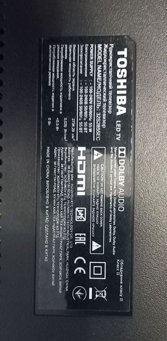 Динаміки до ТВ.TOSHIBA Майн плата MSD3663-T5C1