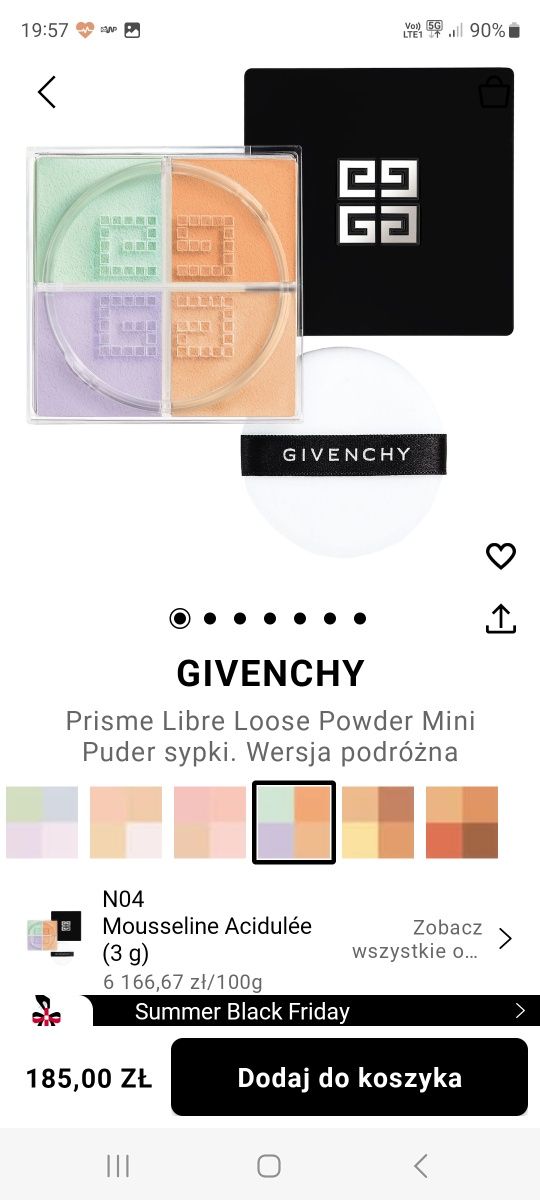 Puder sypki Givenchy wersja podróżna