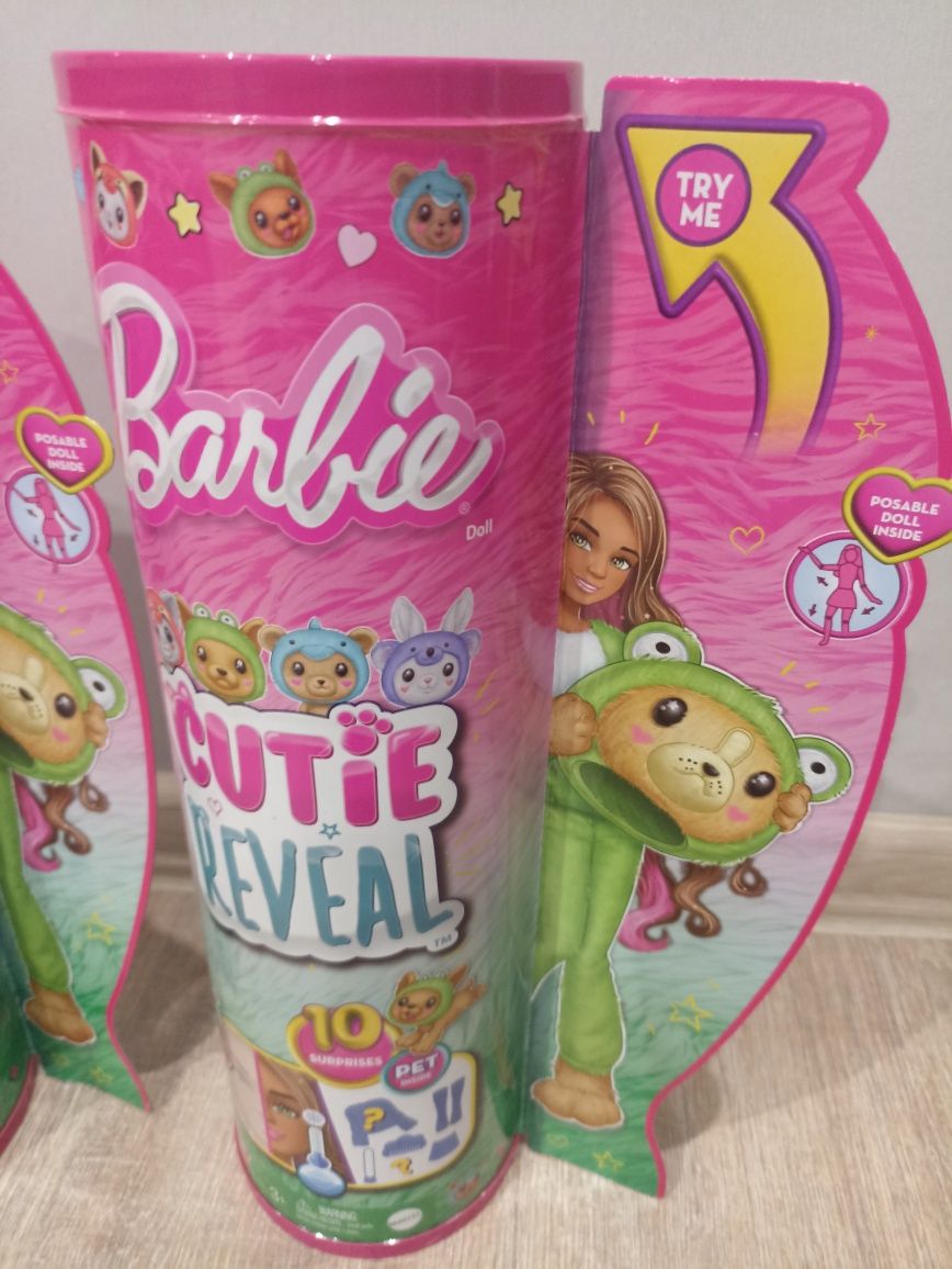 Лялька Барби кольорове перевтілення Barbie Cutie Reveal Doll dog/frog