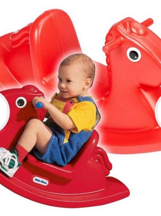 Little Tikes KONIK na Biegunach Bujak Czerwony Koń