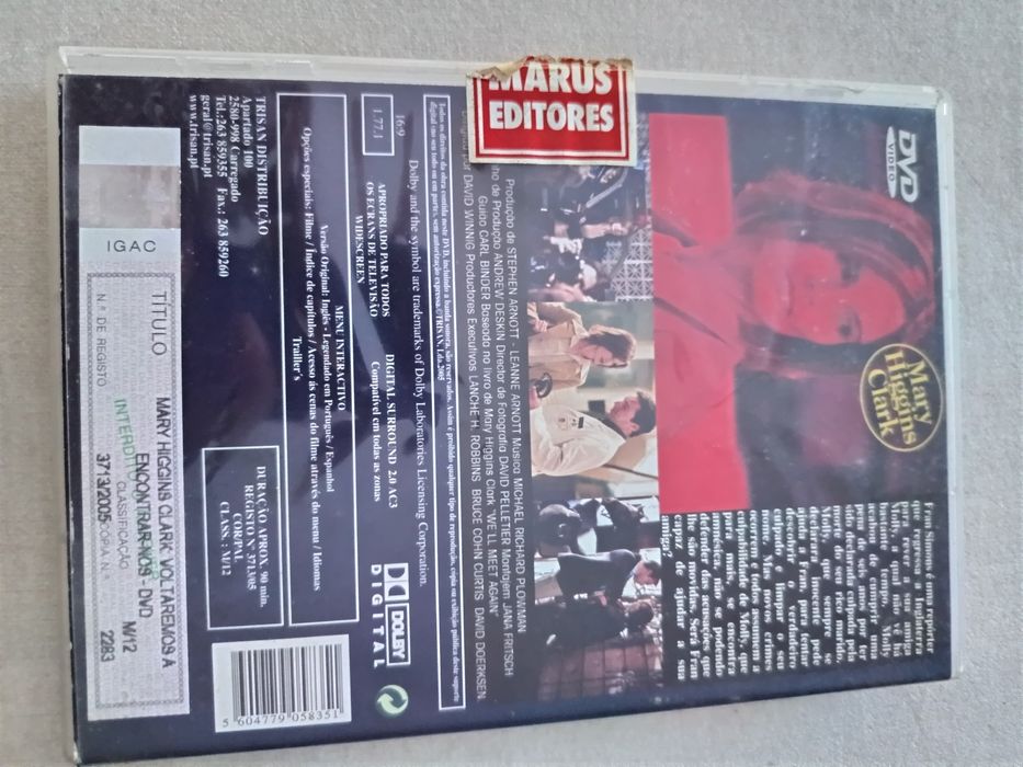 DVD mary Higgins claro voltaremos a encontrar-nos