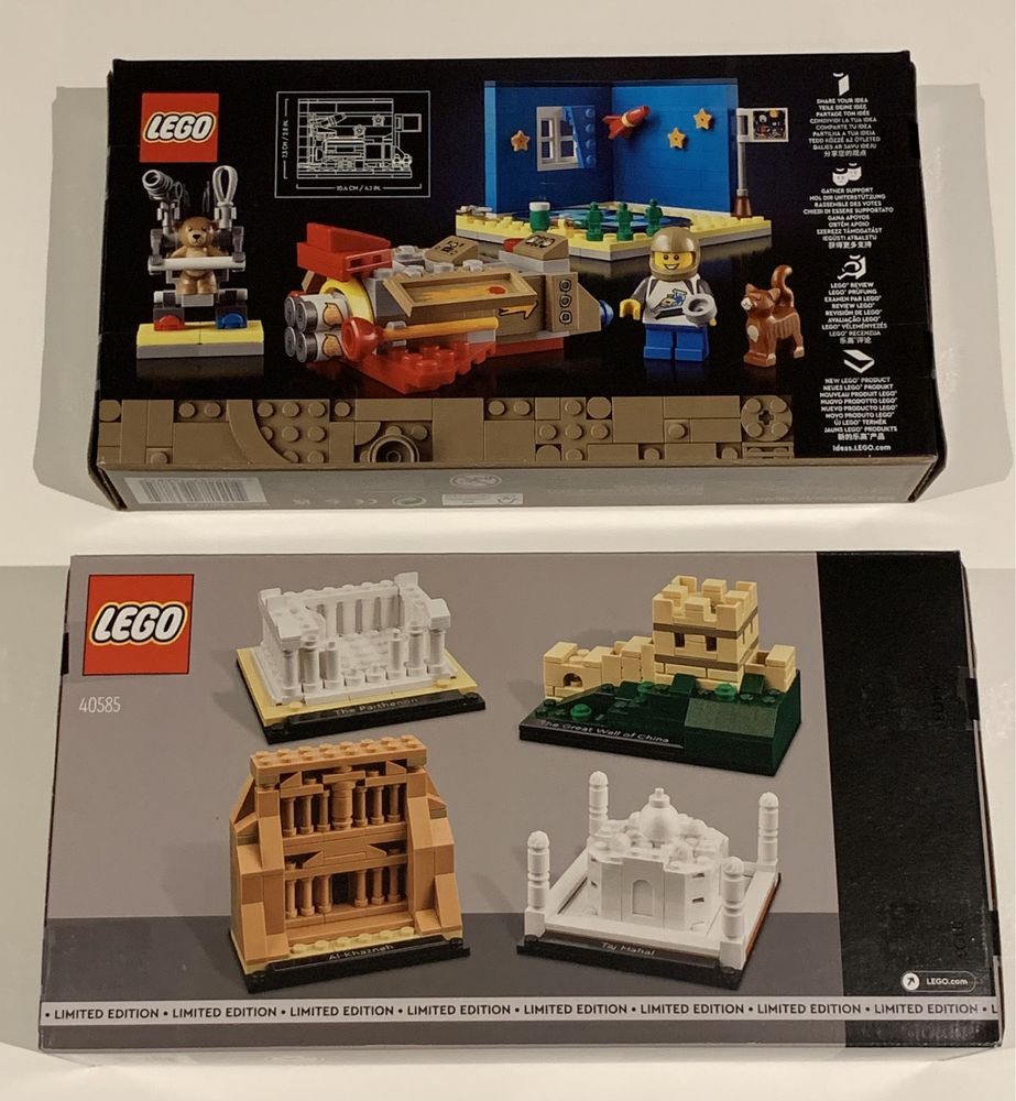 Legos 40533 Cosmic Cardboard Adventures e 40585 World of Wonders