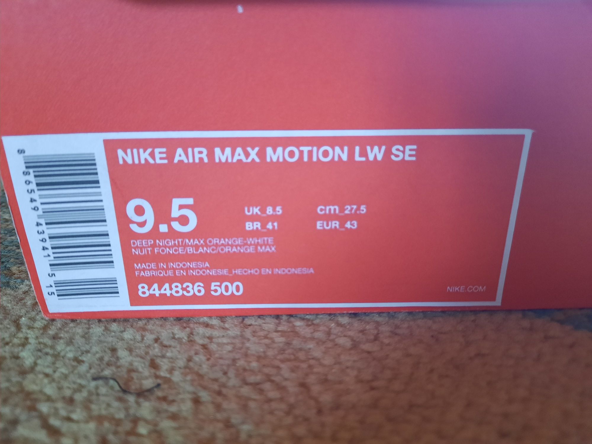 Nike air max motion lw se 43 9.5