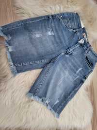 Spodenki jeans dluższe