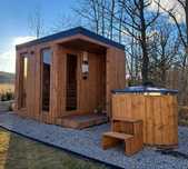 Sauna zewnętrzna sucha 300 cm x 220 cm.