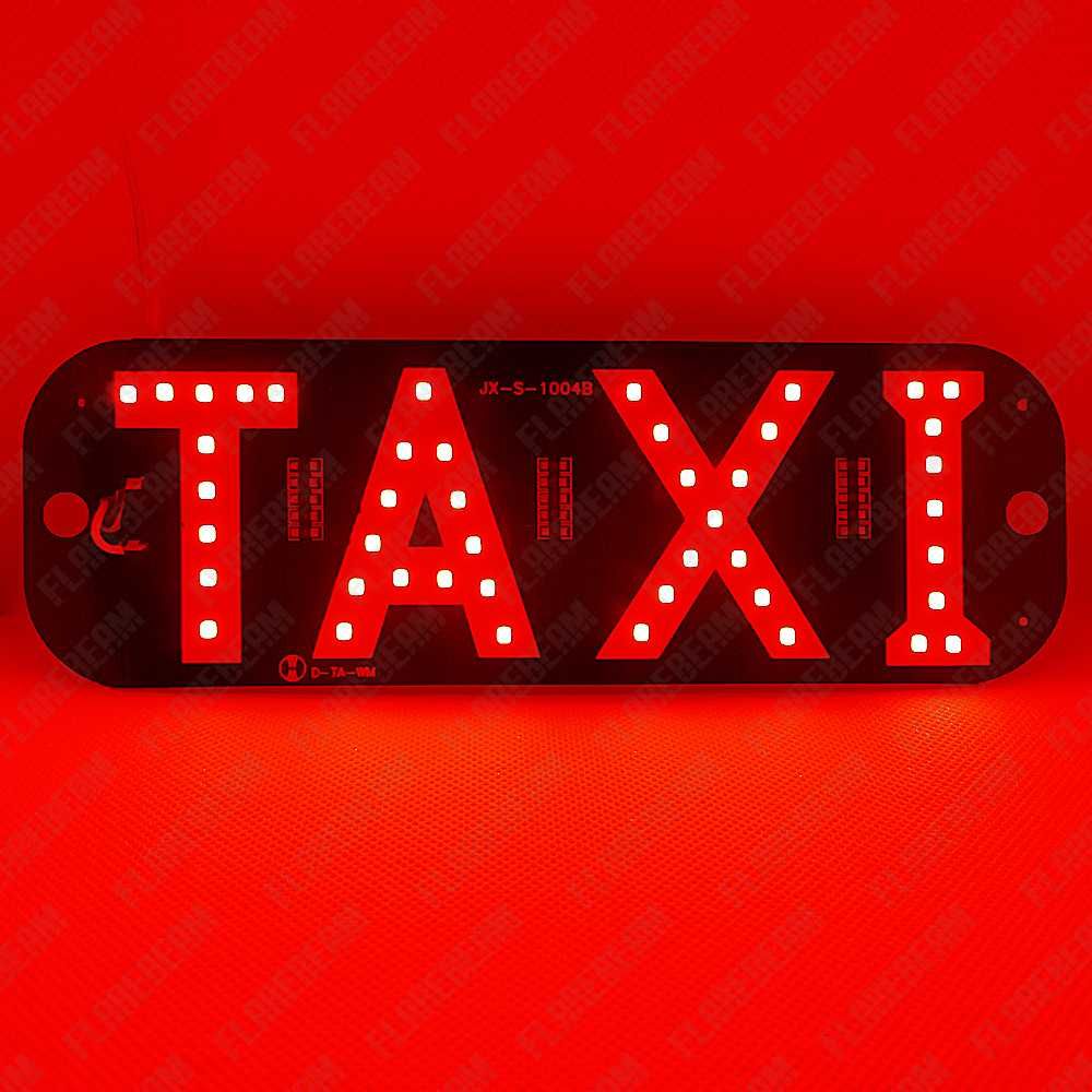 Табличка TAXI такси на стекло светодиодная диодная LED плафон шашка