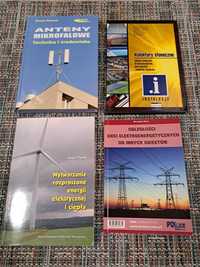 Książki 4 sztuki - tematyka budowlana, energia elektryczna i słoneczna