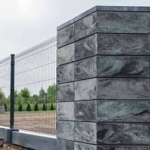 PROMOCJA Pustak na ogrodzenie Stalowo-Biały ! 500x200x200