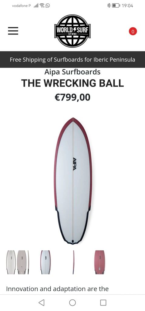AIPA surfboard 5.7