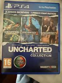 Jogo Uncharted(1,2,3) ps4