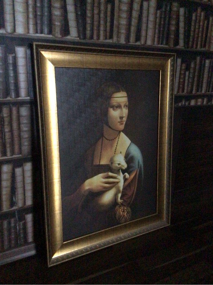 Картина фотодрук Пані з горностаєм