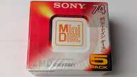 MiniDisc MD SONY Walkman Pear Orange 74 Japan 5szt-5pack