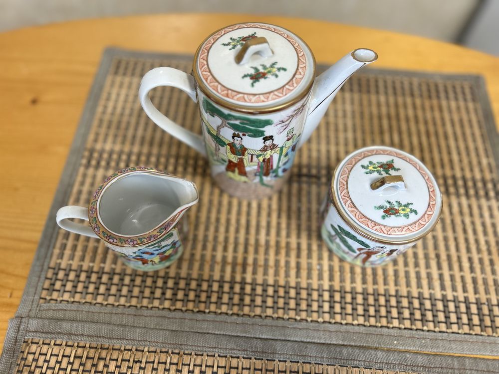 Китайский чайный сервиз, ручная роспись, для чая китайский фарфор