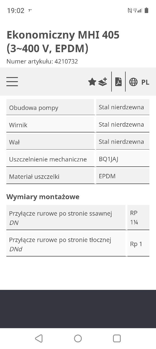 Pompa fontannowa, zasysająca Wilo MHI 405-1 Nowa