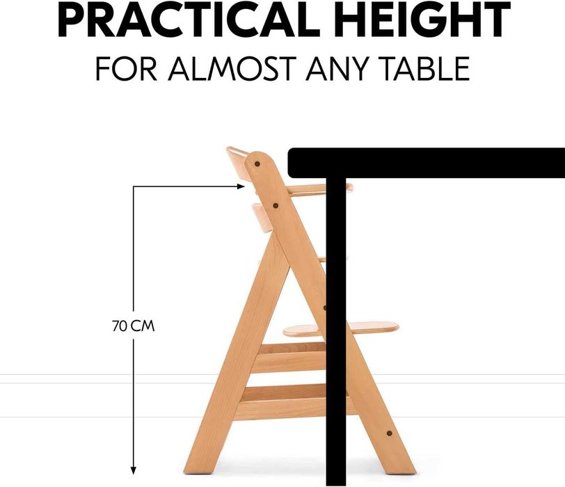 крісло Стільчик для годування Hauck Alpha+ дерев'яний 6 міс до 90 кг