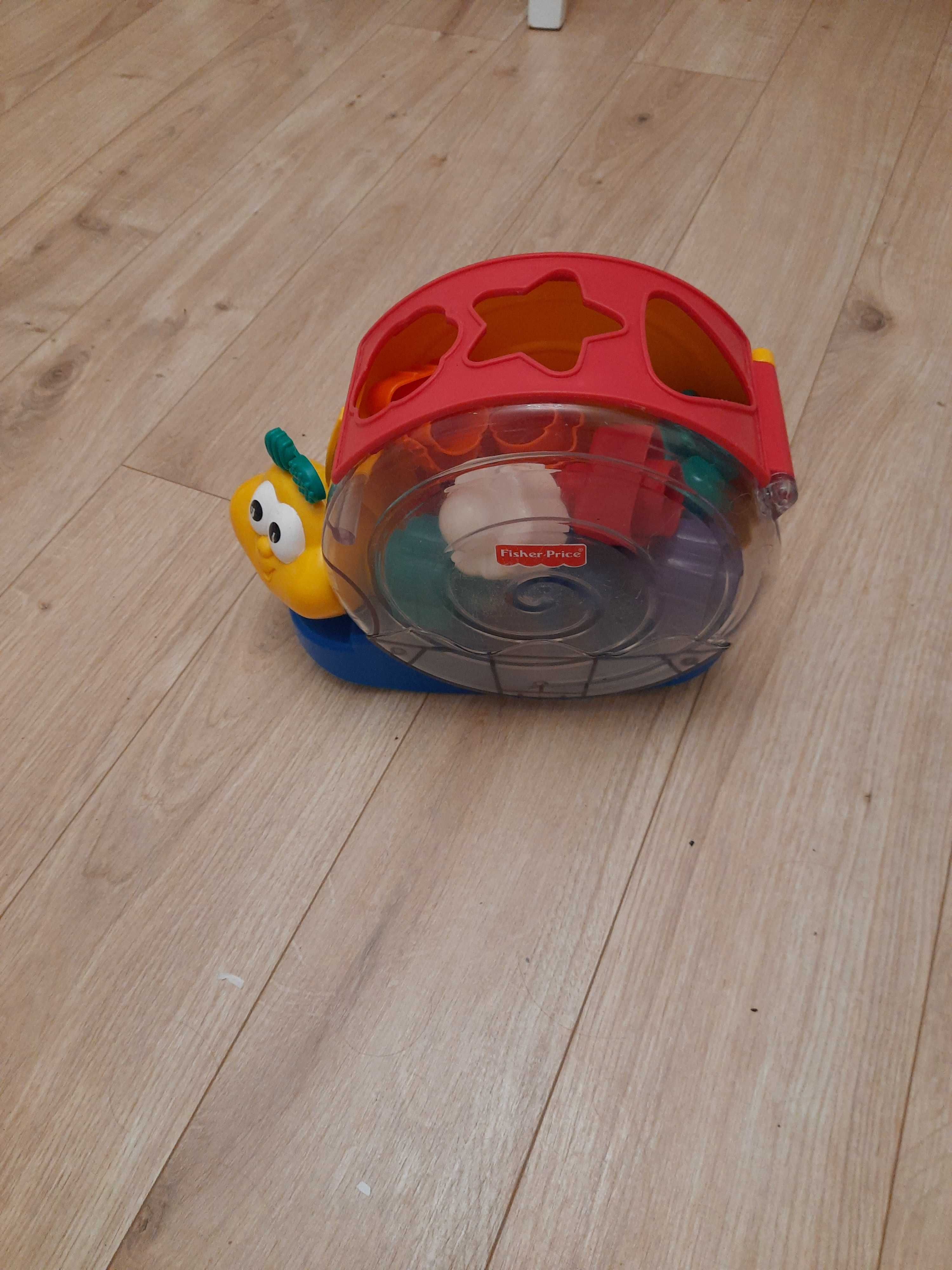 fisher price ślimak klocki do wrzucania