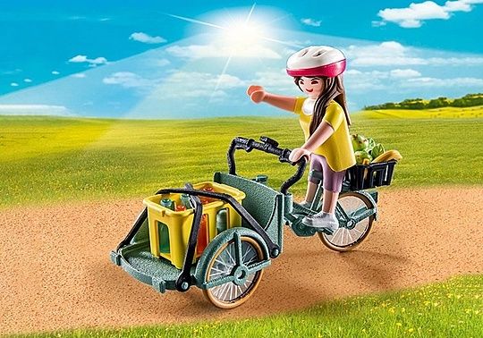 Playmobil bicicleta de carga com figuras - Novo