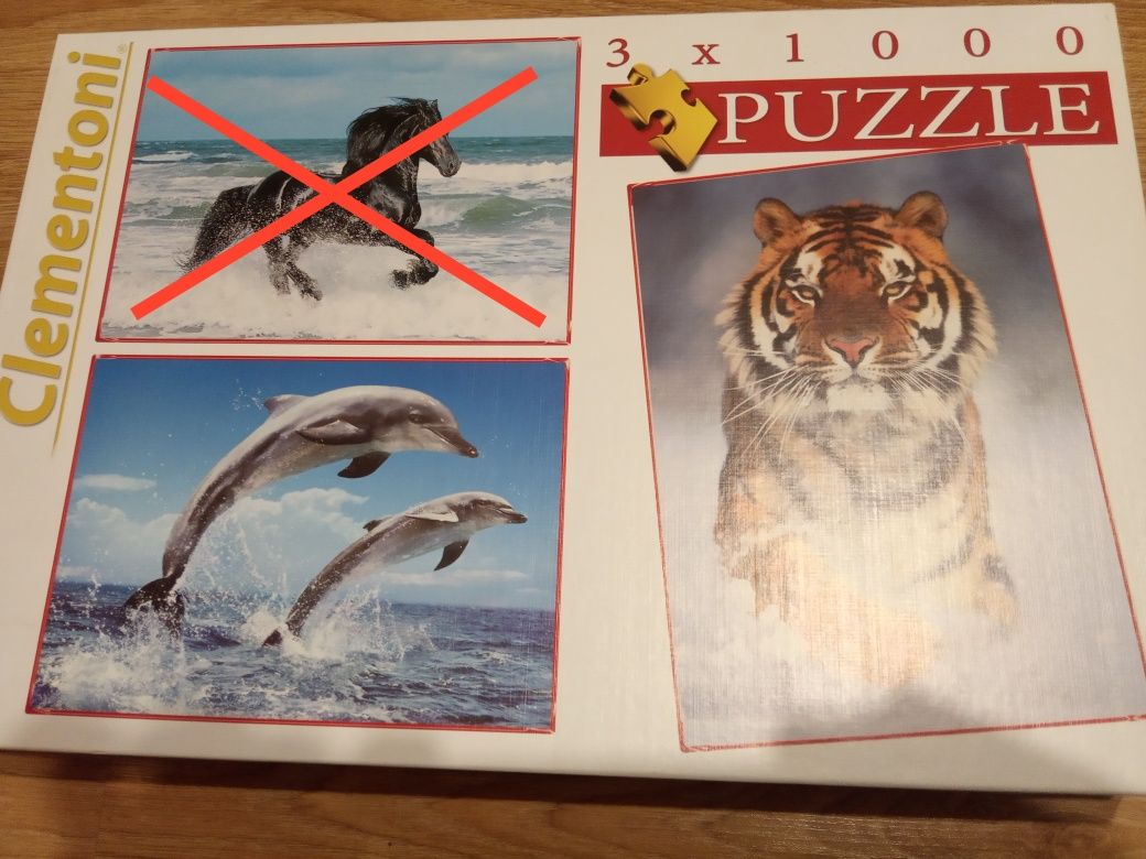 Puzzle 2*1000 - zwierzęta