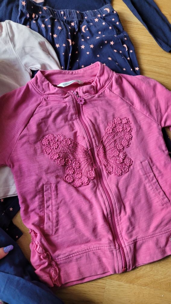 Paka ubrań bluzki bluzy spódniczka legginsy kurtka czapka H&M Coccodri