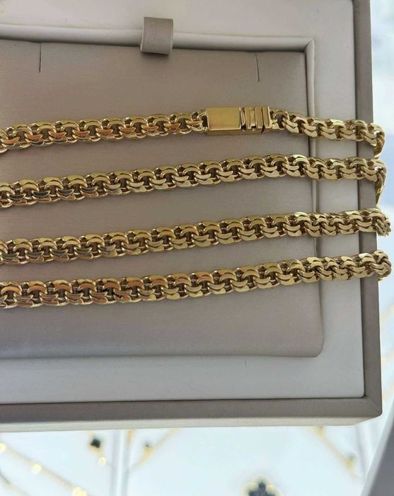 Nowy Złoty Łańcuszek Splot Garibaldi 39,14g 60cm Złoto 585 14K