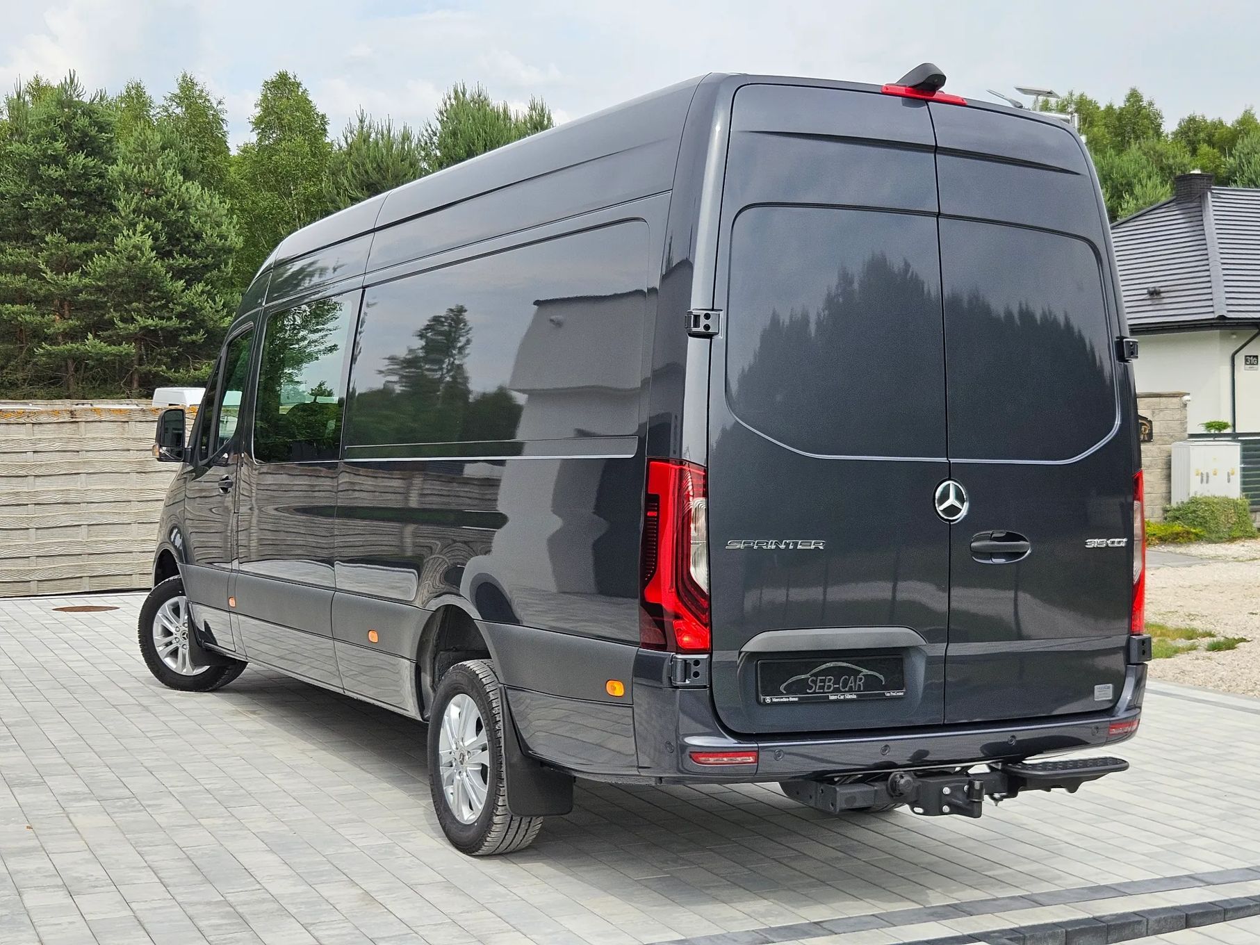 Mercedes-Benz SPRINTER 319CDI Brygadowy Automat Ledy MAX WERSJA SalonPL  Brygadowy 6-os Automat 319CDI Elektr. drzwi Ledy MBUX BLIS Od ręki FV