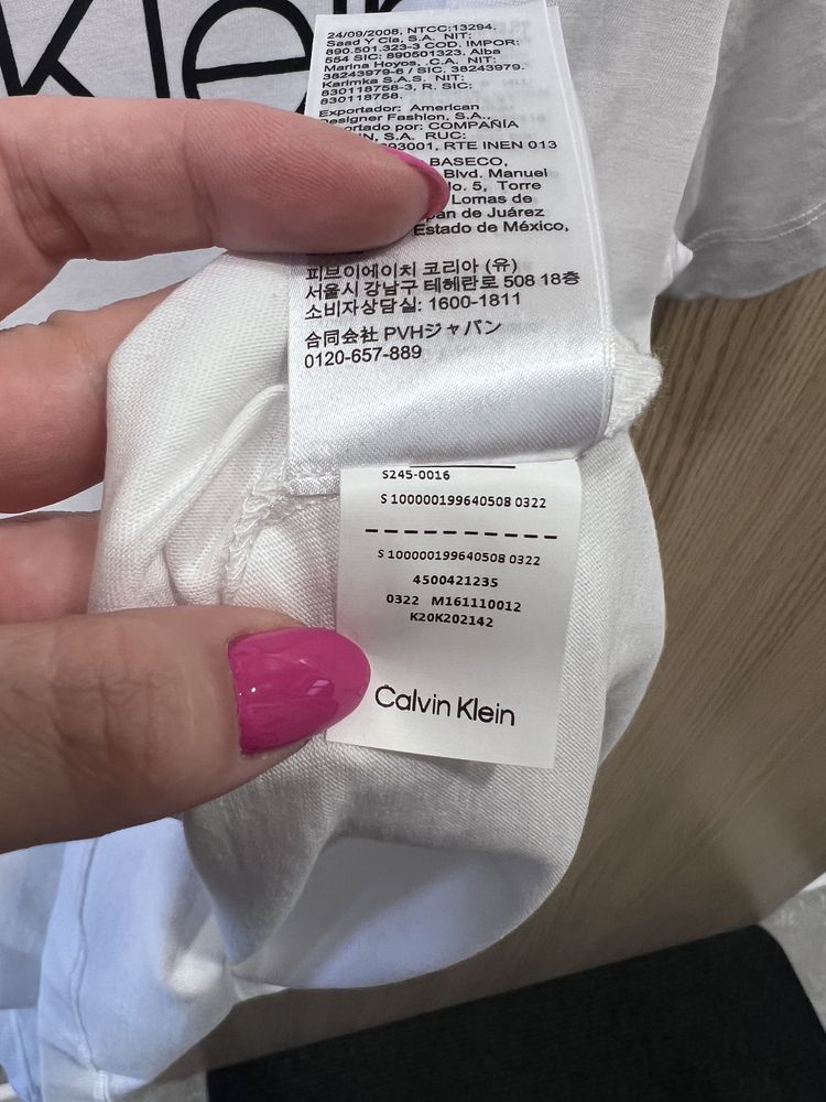 Nowa bluzka Calvin Klein damska XL oryginalna 42 biała logo t-sport