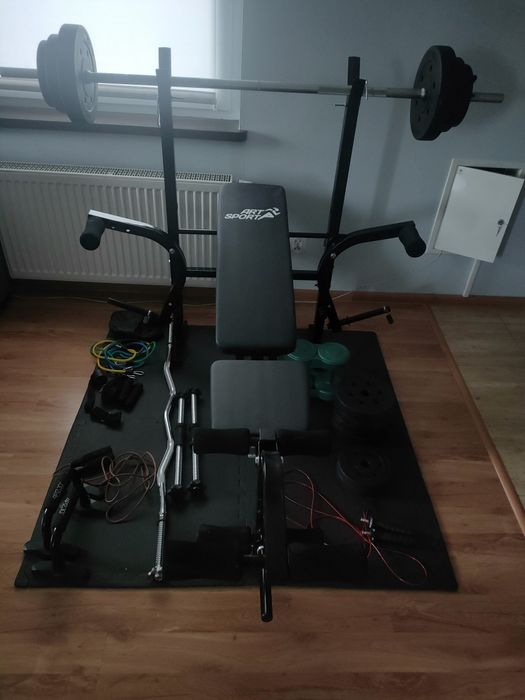 Domowa siłownia jak nowa! Kompletny zestaw sprzętu fitness