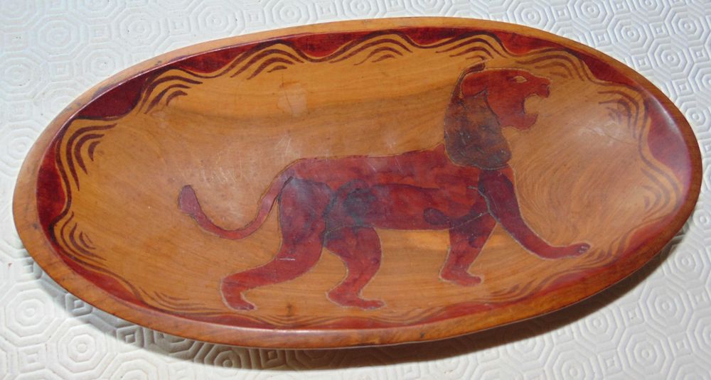 Taça em madeira de arte africana