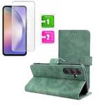 Etui Kabura Book do Samsung Galaxy A15 4G / A15 5G + Szkło Hartowane