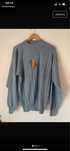 Wełniany sweter błękitny vintage sweter retro real vintage y2k