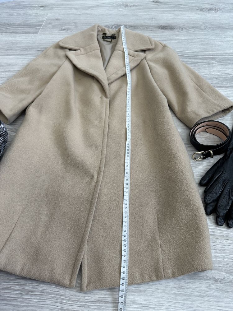 Пальто рукав 3/4+ремінь+перчатки