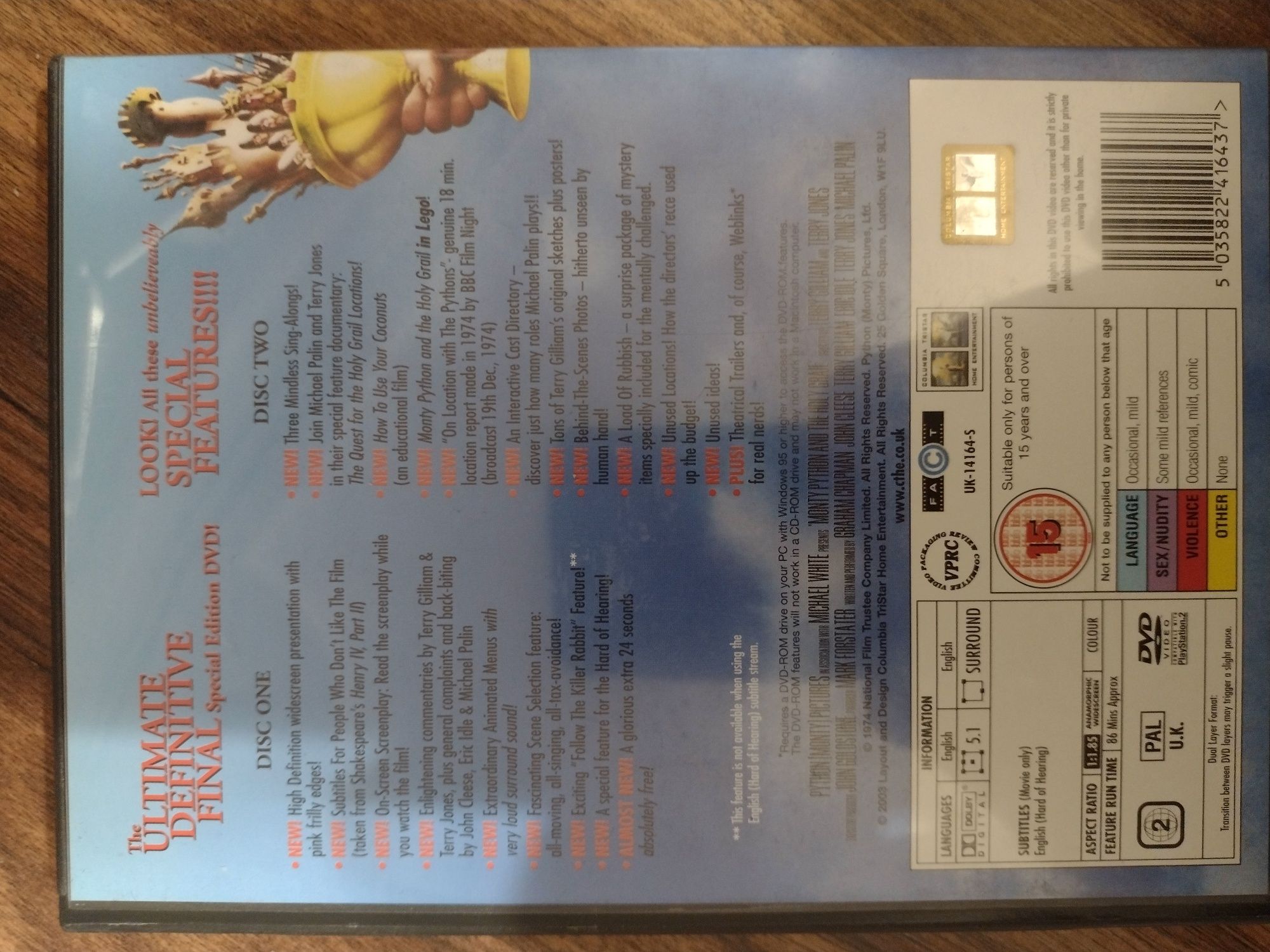 Monty python i święty graal - 2x DVD - wersja angielska