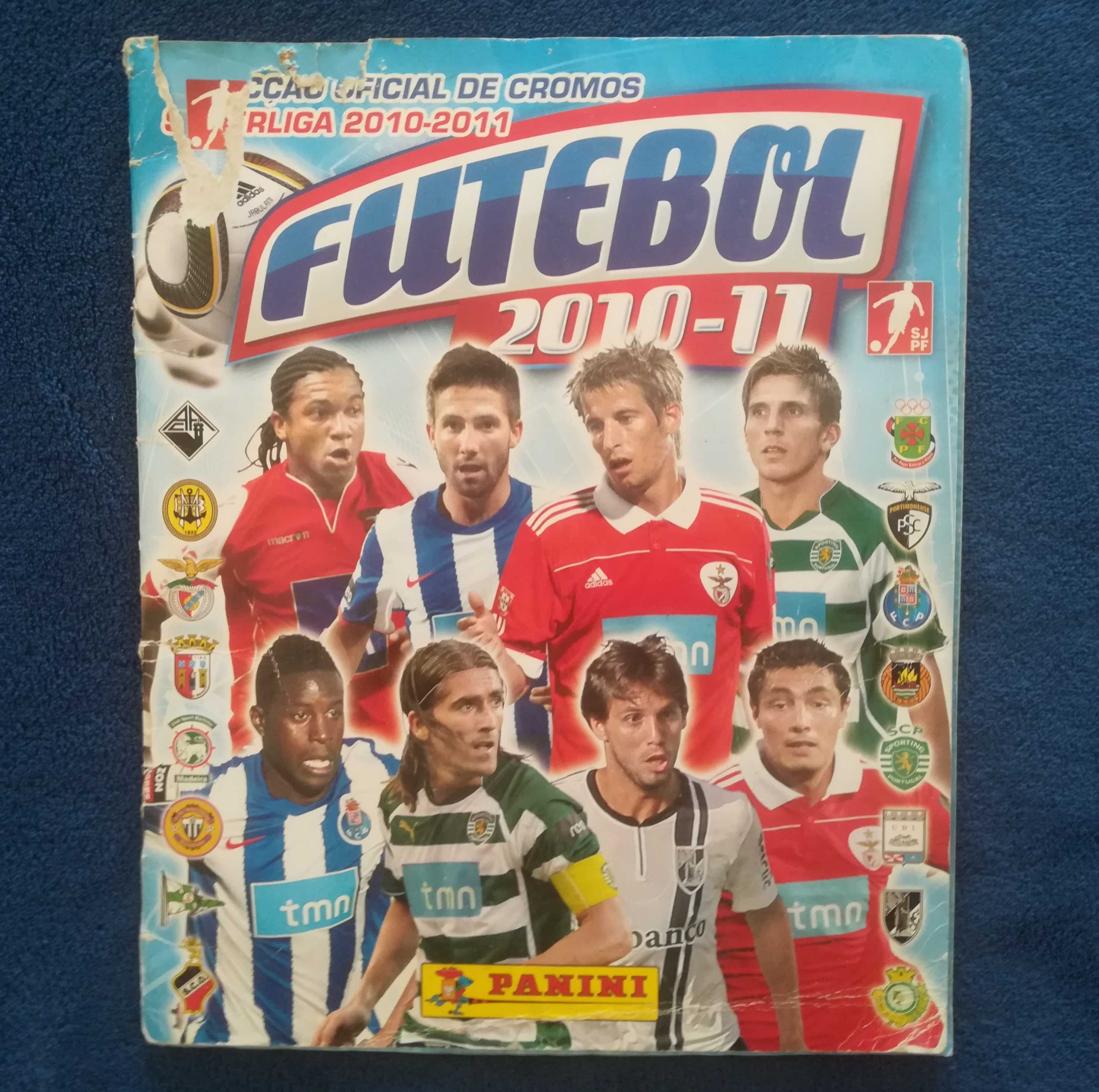 Caderneta Panini cromos Futebol 2010-11